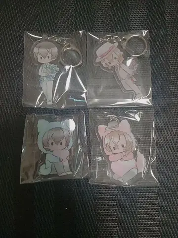 문호 스트레이독스 레트로풍 아크릴 키링 다자이 오사무 나카하라 츄야