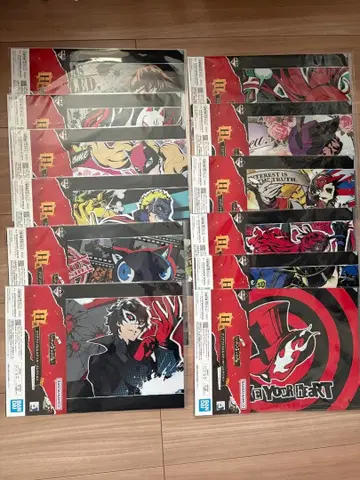 페르소나 5 더 로얄 제일복권 H상 클리어 파일 & 스티커 컬렉션