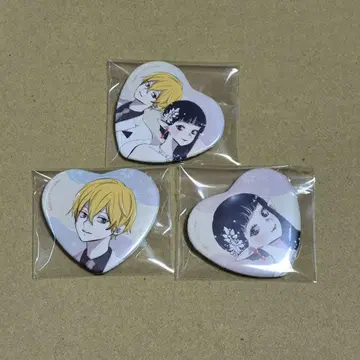 하나토유메 50주년 기념일 하트 캔뱃지 최애에게 달콤한 깨물기