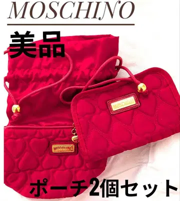 새상품급 MOSCHINO 복조리 파우치와 손수건 티슈 케이스