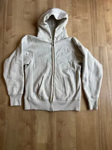 웨어하우스 풀 집업 후드티 487 리버스 스타일 오트밀