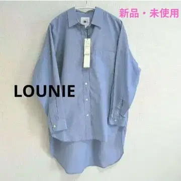 미사용 LOUNIE 백 롱 린넨 셔츠 튜닉