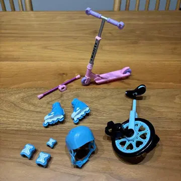 리카짱 외발자전거 롤러스케이트 킥보드 바톤