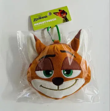 주토피아 닉 카라비너 달린 봉제 인형 지퍼 마스코트