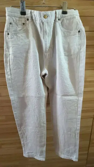 나카가와 마사시치 상점 린넨 100% 데님 팬츠