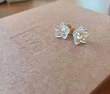 [ 하리오 ] 유리 귀걸이 리틀 플라워