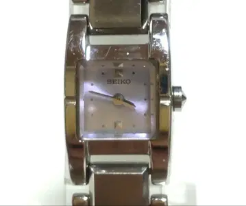 [ 작동품 레어 ] SEIKO 여성용 손목시계 쿼츠 스퀘어 실버 컬러