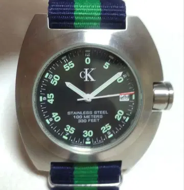 [ 작동품 ] 캘빈 클라인 남성용 손목시계 쿼츠 실버 컬러