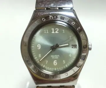 [ 작동품 ] SWATCH IRONY 남성용 손목시계 쿼츠 실버 색상