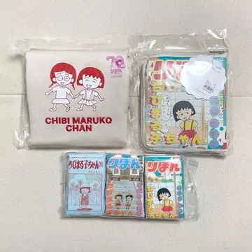 리본 3COINS 마루코는 아홉살(치비 마루코짱) 토트백 에코백 3세트