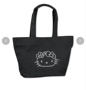 시마무라 헬로키티 큐빅 토트백 블랙