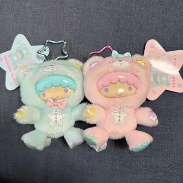 리틀트윈스타 키키라라 50주년 키구루미 마스코트 키링 고양이