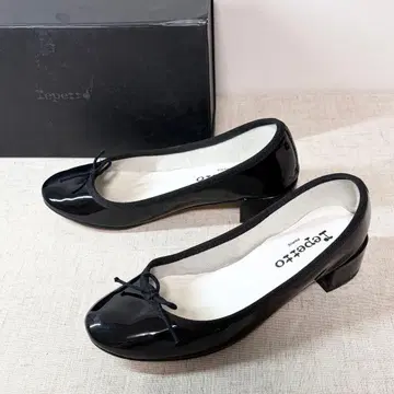 박스 포함 Repetto 레페토 카미유 펌프스 에나멜 리본 23.5