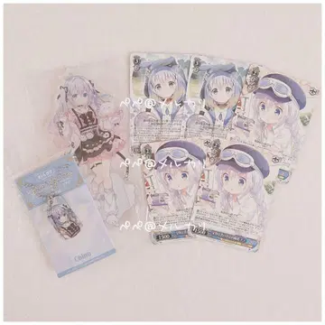 주문토끼 아크릴 스탠드 바이스 슈바르츠 캐릭터 택 치노