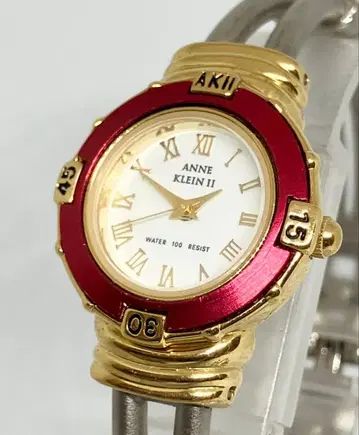 언클라인 ANNE KLEIN II 체인지 베젤 쿼츠 작동 확인됨