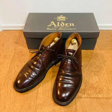 알든 코도반 1339 버건디 차카부츠 사이즈 7 25cm