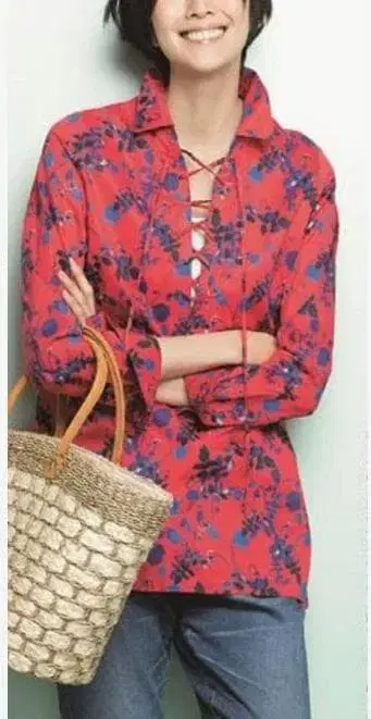 다마 컬렉션 Dama Collection 리버티 블라우스 꽃무늬 9호