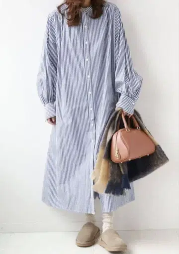 JOURNALSTANDARD relume 코튼 포플린 개더 원피스