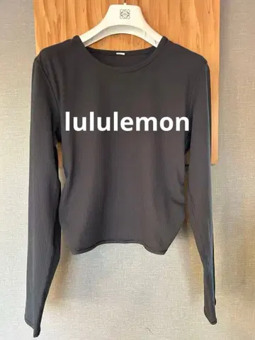룰루레몬 [ L 사이즈 ] 백 트위스트 긴팔 상의 그레이 새상품급
