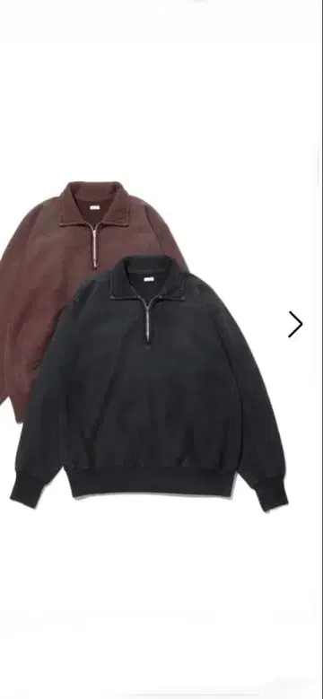 a.presse Vintage Half Zip Sweat Shirt