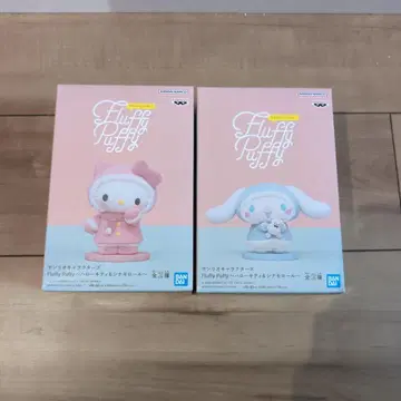 산리오 캐릭터즈 Fluffypuffy 헬로키티 & 시나모롤