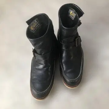 블랙택 Chippewa 치페와 하이랜더 숏 모크 엔지니어 부츠 8.5