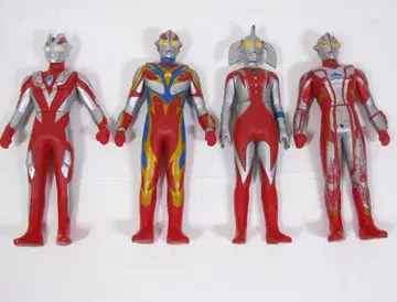 울트라맨 소프트 비닐 4체 일괄 반다이 울트라맨 피규어