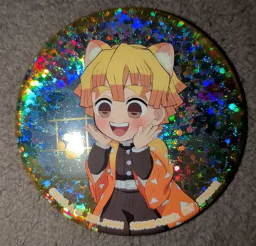 귀멸의 칼날 아가츠마 젠이츠 칠노장 남코 한정판 홀로그램 캔뱃지