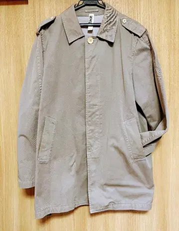 마가렛호웰 하프 코트 트렌치코트 스탠칼라 그레이 베이지