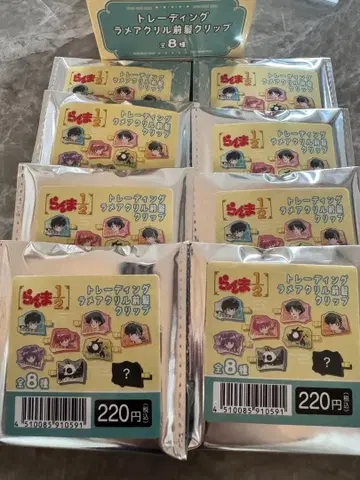 란마 1/2 트레이딩 라메 아크릴 앞머리 클립 전 8종