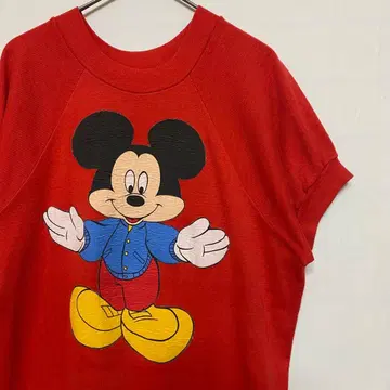 빈티지 디즈니 미키마우스 티셔츠 구제 의류