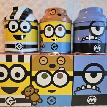 MINIONS TRICKorTRICK 과자 빈 캔 USJ