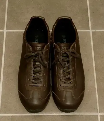 PATRICK 패트릭 방수 가죽 스니커즈 사이즈 44 다크 브라운