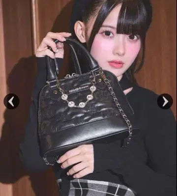 미셸 마카롱 키라키라 비쥬 백 블랙