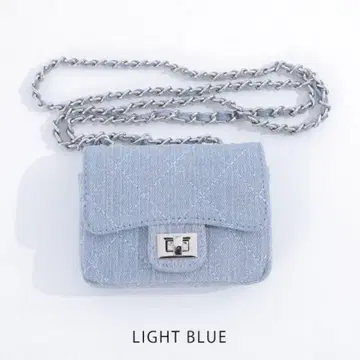 데님 체인 숄더 미니 백