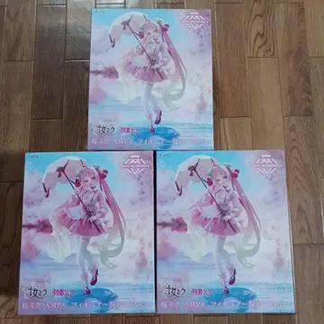 하츠네 미쿠 벚꽃 미쿠 피규어 3개 세트