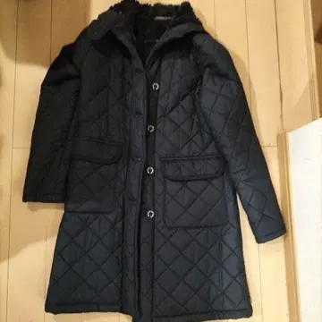 매킨토시 퀼팅 코트 그런지 36 네이비