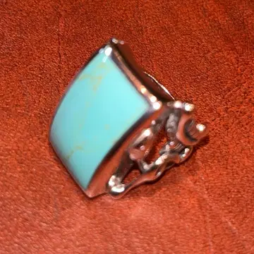 실버 반지 에메랄드색 터콰이즈