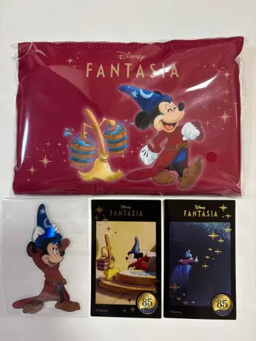 미키마우스 판타지아 에코백 스티커 3종 도쿄바나나