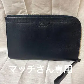 PELLE MORBIDA 네이비 클러치백