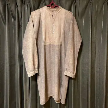 프랑스 린넨 스모크 셔츠 후염