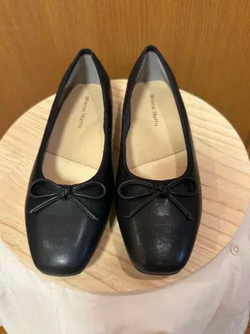 Oriental Traffic 블랙 플랫슈즈