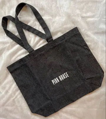 PINK HOUSE 핑크하우스 미사용 로고 토트백 블랙