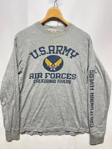 양호 버즈릭슨 USARMY AIR FORCES 롱T 그레이 M