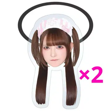 치바 유나 아크릴 머리끈 2개