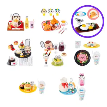 치이카와 레스토랑 미니 피규어 컬렉션 3 하치와레의 계란 프라이 햄버거