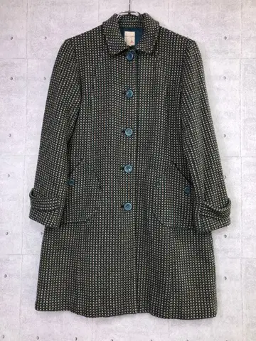 SM2 네오 모리걸 MORI-KEI 컨트리 구제 의류 자카드 롱 코트