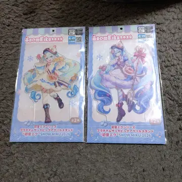 유키 미쿠 플래티넘 잡화 빅 아크릴 스탠드 SNOW MIKU 전 2종
