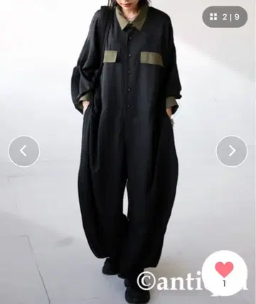 안티카 antiqua 긴팔 올인원 점프수트