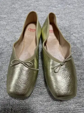 OPERA 오페라 발레 슈즈 골드